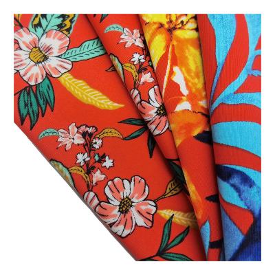 China Nylon Stretch Four Way Spandex Dress Plain Customized GSM Printing Fabric for sale