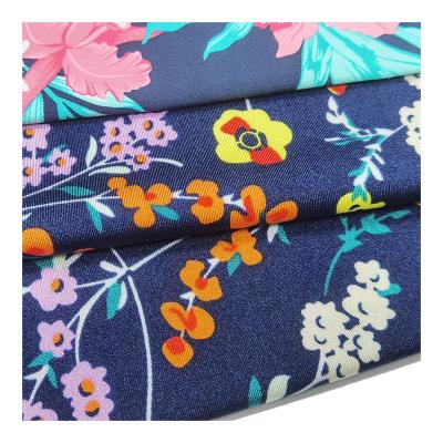 China Stretch Nylon Elastane Swimwear Underwear Sports Soft Four Way Stretch Spandex Print Fabric for sale