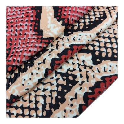 China High Grade Soft Stretch Swimwear Spandex Nylon Stretch Print Nylon Four Way Fabric for sale