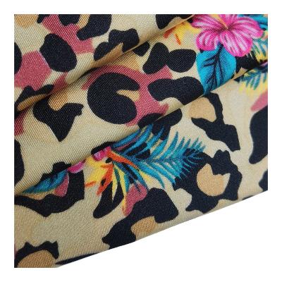 China Nylon Spandex 4 Way Stretch Screen Nylon Digital Printed Customized Stretch Swimsuit Fabric for sale