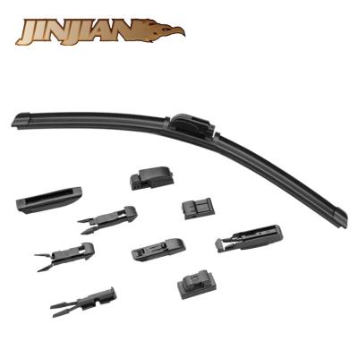 China New type multi wiper blade equipped with 95% cars with various adapters accessories 12