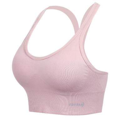 China Antibacterial Women's Running Sports Gathering Underwear Women Shaping Beauty Back Yoga Vest Anti-sagging Fitness Bra Breasted Training for sale