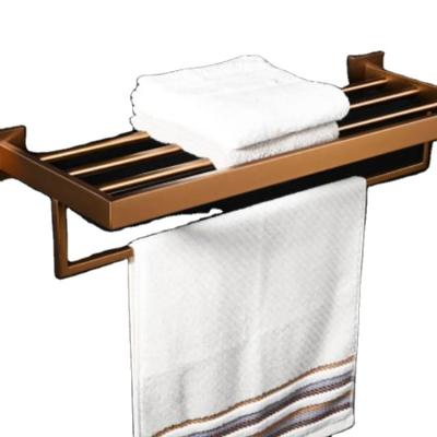 China Heater Factory Wholesale Full Hardware Set Accessories Gold Towel Hook Bathroom Towel Rack for sale