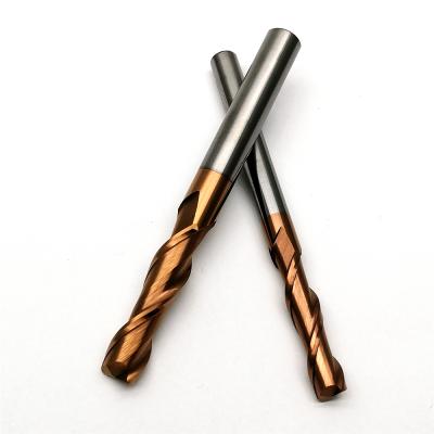 China AISHIT Carbide Cobalt Casting Helix 45 Indexable CNC Engraving YG Endmill 8mm Spiral Shank Metal Straight Cutting Round Router Bit Tools for sale