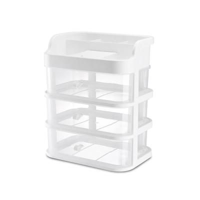 China High Quality Multifunctional Viable 3 Tier Skin Care Product Container Jewelry Storage Box for sale