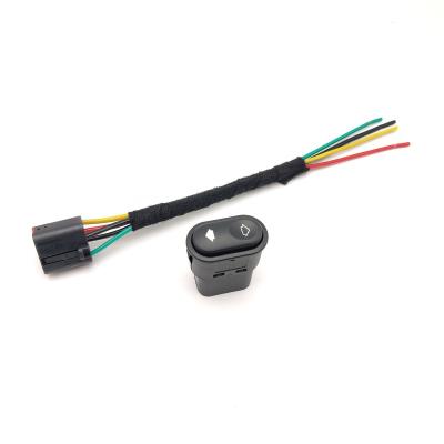 China New Product PA6 Car Accessories 12-24v Two Way Electric Leg Rest Seat Switch With Wiring Switch for sale