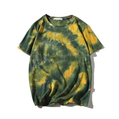 China Anti-Wrinkle Plus Size Tie Dye Ink And Wash T-shirt Digital Casual Bestselling Oversized Summer Plus Size Printing Men's T-shirt for sale