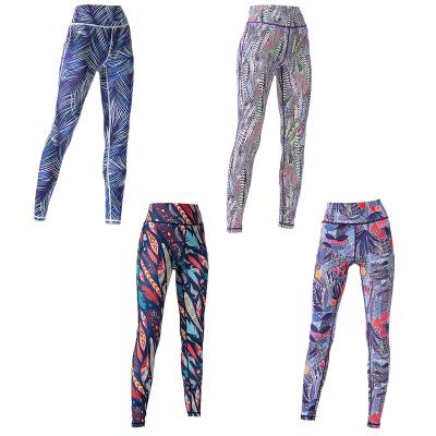 China New Breathable Listing Women Customized Sport Yoga Digital Printing Skinny Pants for sale