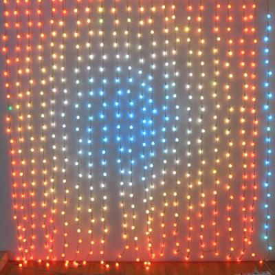 China New Size Smart Garland Diy Effect Outdoor Dmx 512 Digital Led Christmas String Lights for sale