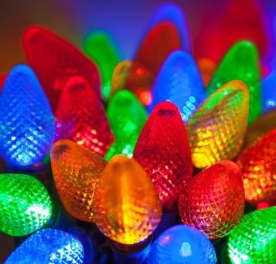 China Commercial grade C9 string lights decoration strawberry c7 led christmas lights for sale