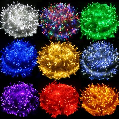 China Commercial Use 100 300 Acrylic Outdoor Led Fairy Blue Net Light RGB Christmas Battery Icicle Solar Curtain String Lights 3x3 for sale