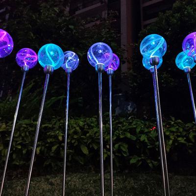 China Decoration 24v Led Crystal Magic Ball Light Outdoor Fiber Optic Light Pattern Waterproof Light For Holiday Park Street Garden Decoration for sale