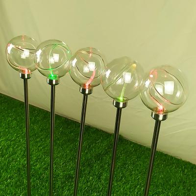 China Decoration 24v led fiber optic ball light pattern outdoor waterproof light small light balls for holiday park street garden decoration for sale