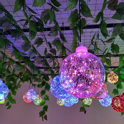 China Outdoor Led Decoration Light Ball Pattern Waterproof Pendant Light For Holiday Park Garden Lawn Landscape Park Square Decoration for sale