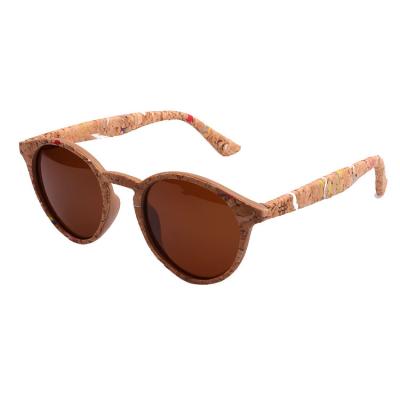 China Fashion sunglasses factory supply promotion 2020 classic cork sunglasses for sale