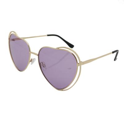 China 2020 heart-shaped sunglasses fashion sunglasses designer metal gift sunglasses for sale