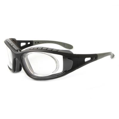 China Safety Glasses Customized Black Safety Glasses Scratch Resistant Protective Glasses With Foam for sale