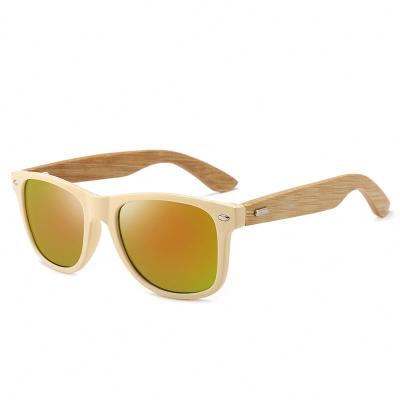 China Other With Retro Quality Assurance Youth Temple Bamboo Sunglasses for sale