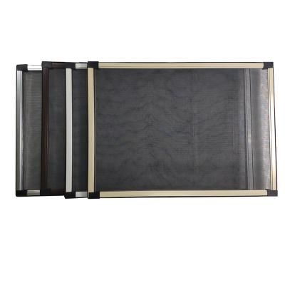 China DIY Semi-finished Products Aluminum Window With Mosquito Net Fiberglass Gray Insect Screen Window Bug Screen for sale