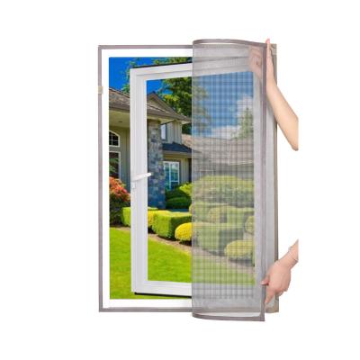 China Customized Ultra Good Insect Mesh Mosquito Net Fiberglass For Windows DIY Window Fly Screen Magnetic Washable Kit for sale