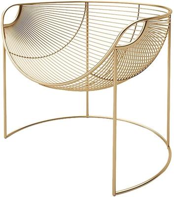 China Modern Minimalist Creative Wrought Iron Living Room Chair (The Other) Metal Frame Adjustable Modern Light Luxury Wrought Iron Lounge Chair for sale