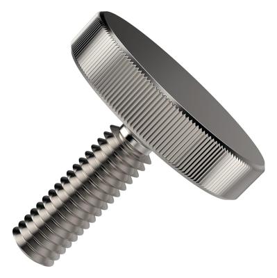 China High Quality Flat Captive Screws DIN 653 Stainless Steel Sealing Knurled Thumb Screw for sale