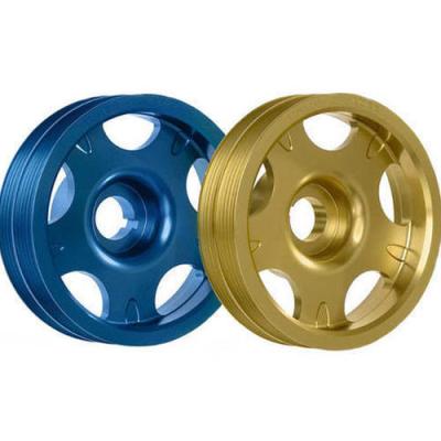 China Garment Shops CNC Machining Light Crank Anodized Aluminum Pulley Customized for sale