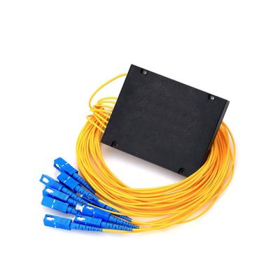 China Hot sale FTTX fiber optic equipment 1260 ft to ftth 1650nm fiber optic PLC splitter 1x4 1x8 1x16 1x32 1x64 for sale