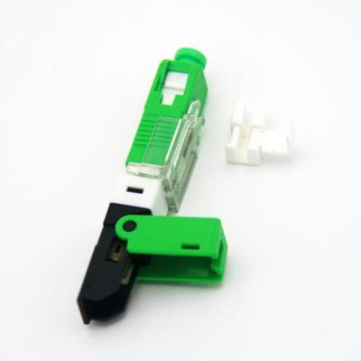 China FTTx SC APC 2.0*3.0mm Drop Cable Pre-Embedded Quick Connector for sale