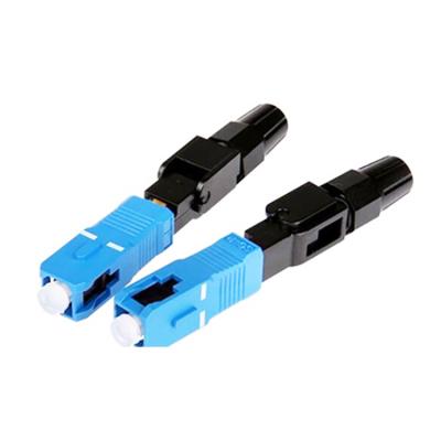 China Fast Maintenance SC UPC Single Mode 0.9/2.0/3.0mm Field Assembly Prepolished Fiber Optic Fast Connector for sale