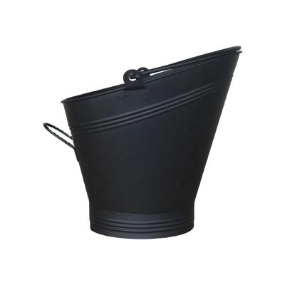 China Prowder Liner Bucket For Chimney Assembled Pellet Stove Indoor And Outdoor Hot Box Fuel Fireside Black Container Ash Sturdy Fire Place for sale