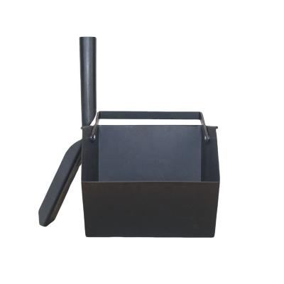 China Prowder Liner Coal Scoop Trough Pellet Bucket Black Ash Bucket Fireplace Fireside Bucket Set for sale