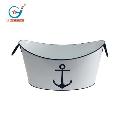 China Sustainable bsci audited factory hot sale customized galvanized metal tub ice bucket for sale