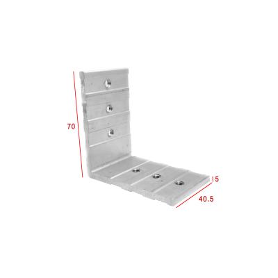 China Hotel Furniture L Shaped Aluminium Shelf Corner Brackets For Door Or Window for sale