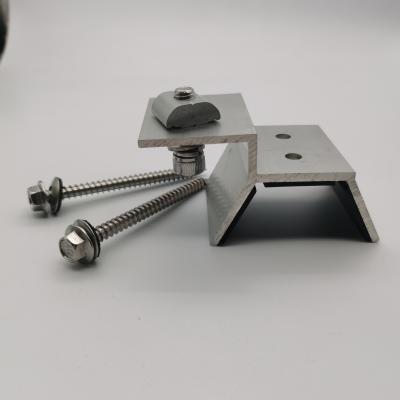 China Apartment Solar Panel Mid Clamp And End Clamp With Adjustable Range 35mm To 55mm for sale