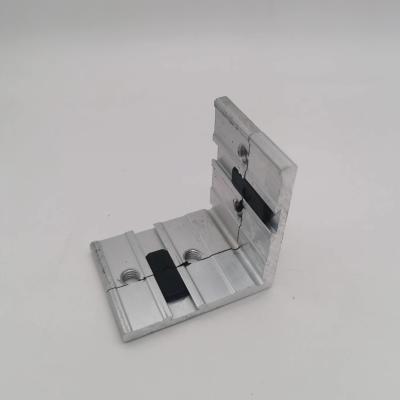 China Sleek Aluminium Corner Connector For Indoor Folding Partition Doors for sale