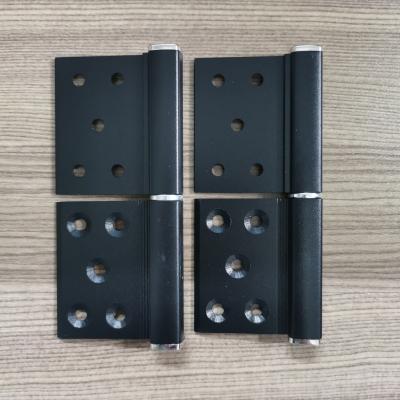 China 120g Aluminium Hinge Five Hole Right Opening Black Color With Oxidation Finish for sale