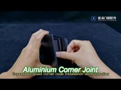 injectable gel aluminium corner joint for doors and windows