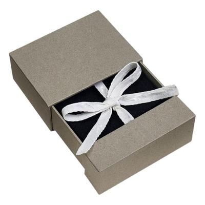 China Recyclable Luxury Engagement Wedding Ring Necklace Bracelet Gift Jewelry Packaging Box Custom Logo Velvet Jewelry Drawer Boxes for sale