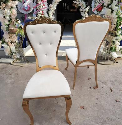 China Adjustable (Other) Dining Comfortable Hot Sale Party Customers Used Wedding Chair White for sale