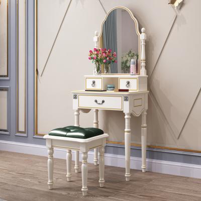 China (Other)Adjustable Mirror Dressers Bedroom Vanity Makeup Dressing Table for sale