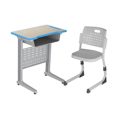 China Modern New Product Fashionable Commercial Furniture School Set Student Single Seat Study Desk And Chair for sale