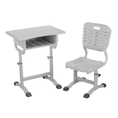 China Good Quality Modern Simple Height Adjustable Plastic Office Chair Set Comfortable Modern School Furniture Classroom Study Table for sale