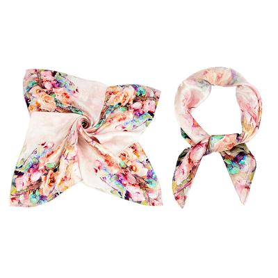 China Sunblock.decration.garments. Gift double sided silk scarf 2 moq scarf handkerchiefs scarf for sale