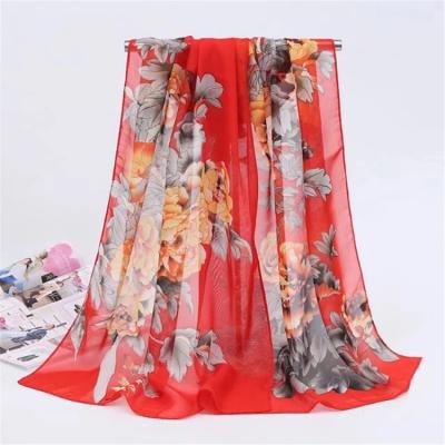 China Wholesale New Chiffon Image Spring Magpie Lady Long Scarves Women Long Scarf for sale