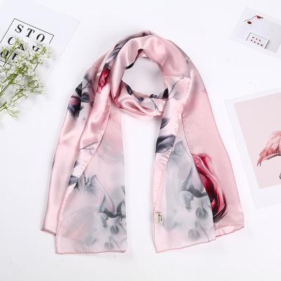 China Long Square Scarf Women Hijab Brid Bandana Turkey Silk Muslim Scarf for sale