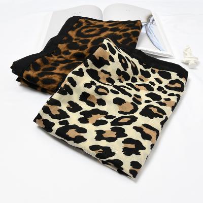 China Leopard Print Dongdaemun Acrylic Covered Korean Cotton] Long And Scarf Women's Autumn And Winter Scarf for sale