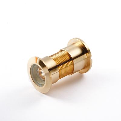 China Modern 160 Degree Wide Lens Door Solid Brass Jumbo Glass Viewer With Cover for sale