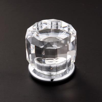 China Modern Round Crystal Cabinet Knobs Sensitive Handle for sale