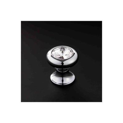 China Modern Factory Supply Around Diamond Crystal Drawer Knobs for sale